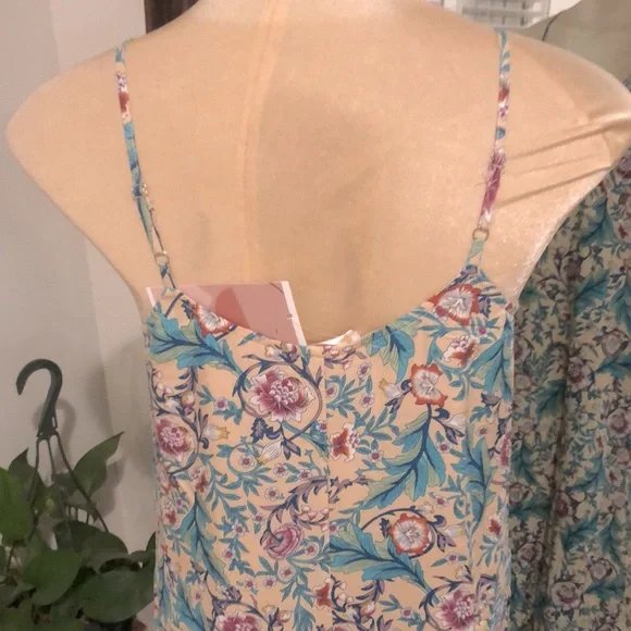 Oasis Print Strappy Midi Sundress SPELL Aesthetic